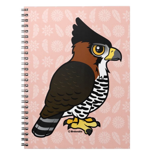 Caderno Espiral Falcão-Eagle ornamentado (Frente)