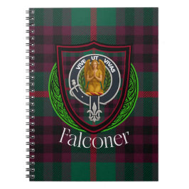 Caderno Espiral Falconer Scottish Clan Tartan & Crest