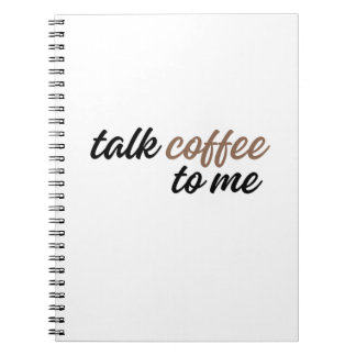 Caderno Espiral fale café para mim