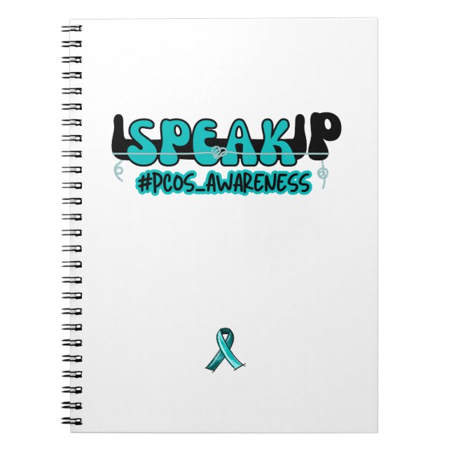 Caderno Espiral Fale Sobre A Sensibilização Da Síndrome De Ovário  (Frente)