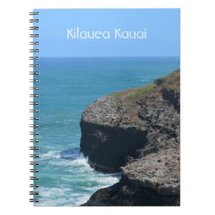 Caderno Espiral Falésias Oceânicas Kilauea Kauai Havaí (minha foto