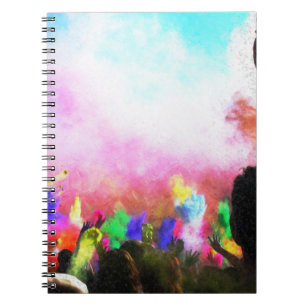 Caderno Espiral Falln Holi Colors