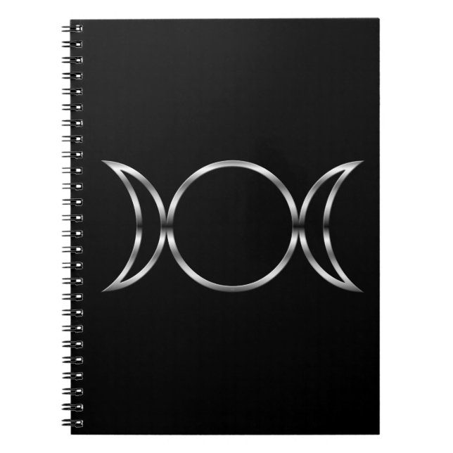 Caderno Espiral Falln Pagan Triple Goddese Symbol (Frente)