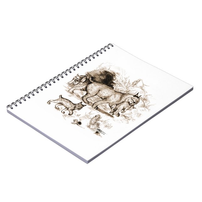 Caderno Espiral Família Bobcat (Left Side)