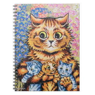 Caderno Espiral Família Cat   Louis Wain  