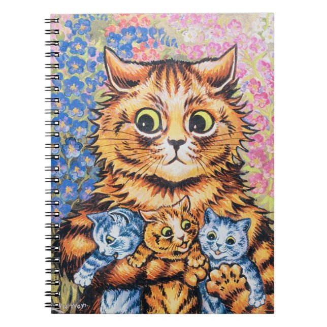 Caderno Espiral Família Cat | Louis Wain | (Frente)
