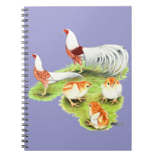 Caderno Espiral Família do Ombro Vermelho de Yokohama