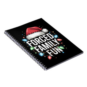 Caderno Espiral Família Forçada Diversão Sarcástica de Natal Engra