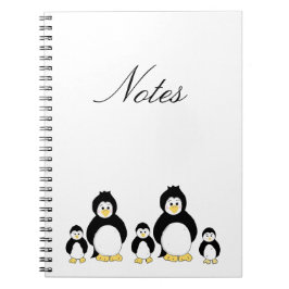 Caderno Espiral Família Penguin