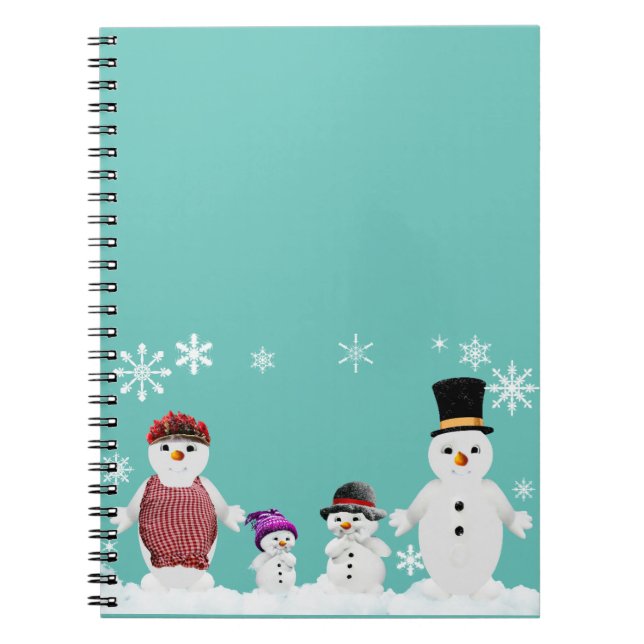 Caderno Espiral família Snowman (Frente)