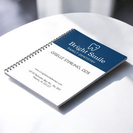 Caderno Espiral Family Dentistry Dentist Navy Blue White