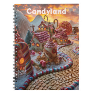 Caderno Espiral Fantasia da Candyland