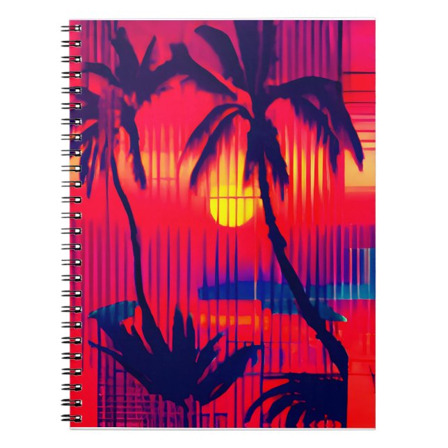 Caderno Espiral Fantasía de Fuga Tropical (Frente)