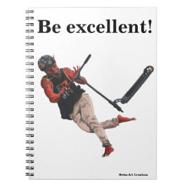 Caderno Espiral Fantasia de Truques de Patinete Ko