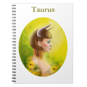 Caderno Espiral Fantasia do zodíaco do Taurus