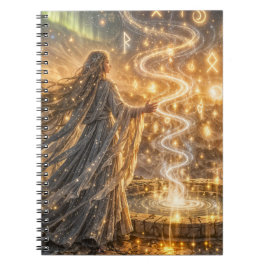 Caderno Espiral Fantasia Dourada Élfica Leve – Fantasia Impression