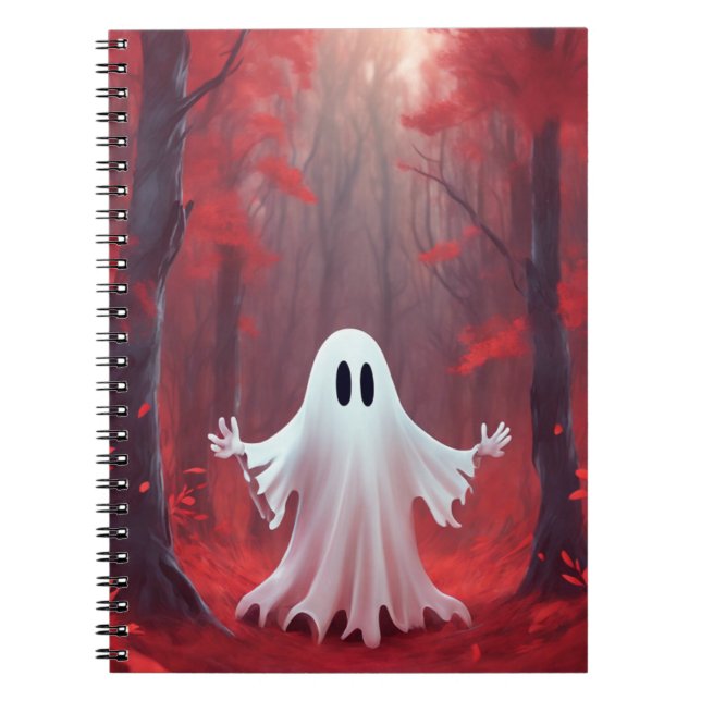 Caderno Espiral Fantasma Carmesim (Frente)