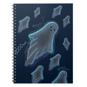Caderno Espiral Fantasma do KiniArt Cute