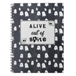 Caderno Espiral Fantasma vivo por despeito