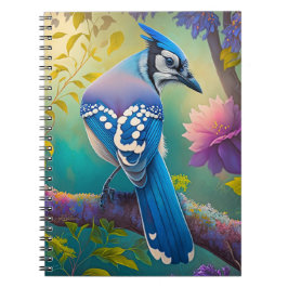 Caderno Espiral Fantasy Birds Blue Jay