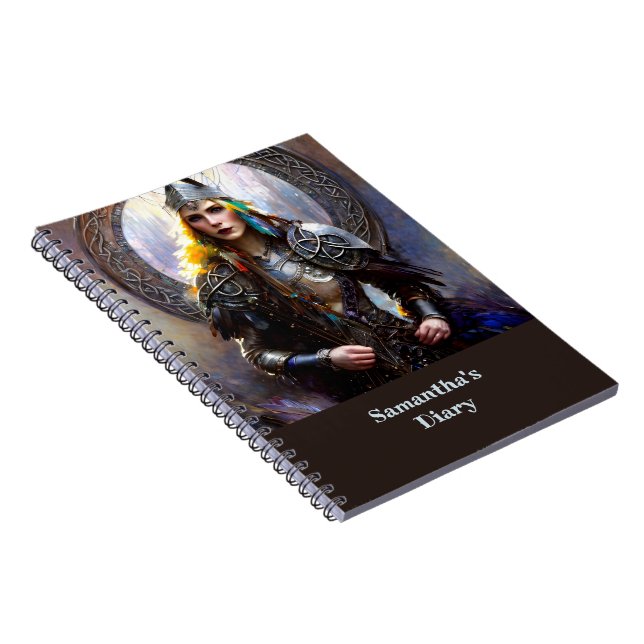 Caderno Espiral Fantasy Celtic Warrior Queen (Lado Direito)