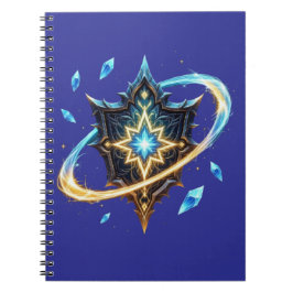 Caderno Espiral Fantasy Emblem with Floating Blades – Magical Ener
