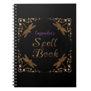 Caderno Espiral Fantasy Fairy Tale Spell Book Personalizado
