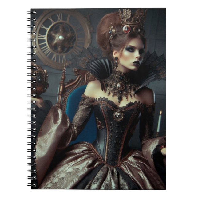Caderno Espiral Fantasy Fairytale Elegant Mau Queen (Frente)