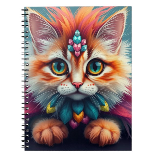 Caderno Espiral Fantasy Kitten (Frente)