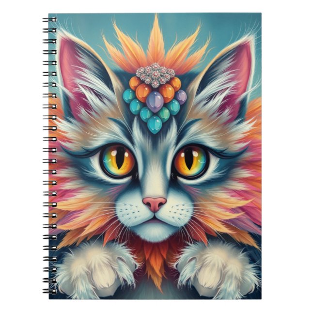 Caderno Espiral Fantasy Kitten (Frente)
