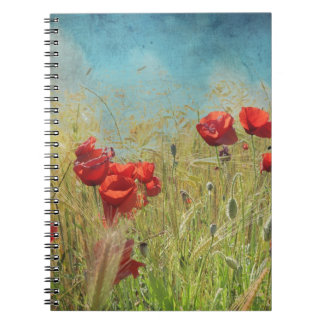 Caderno Espiral Fantasy poppies