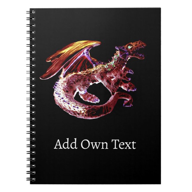 Caderno Espiral Fantasy Ruby Reds Dragon (Frente)
