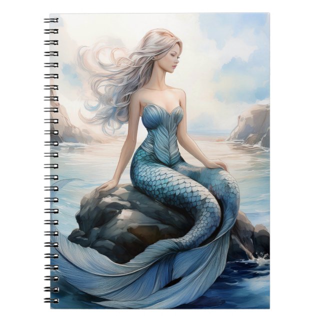 Caderno Espiral Fantasy Sereid Notebook 6,5 x 8,75 Polegadas (Frente)