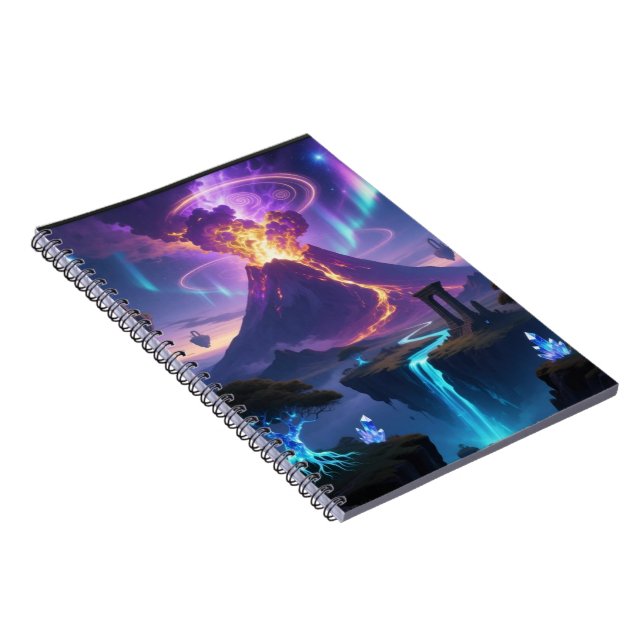 Caderno Espiral Fantasy Volcano World Photo Notebook (Lado Direito)
