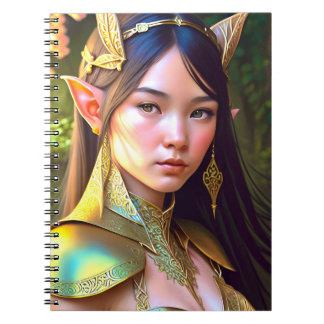 Caderno Espiral Fantasy Woodland Elf Notebook
