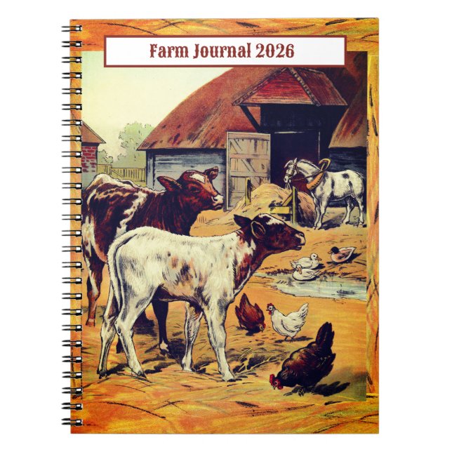 Caderno Espiral Farm Journal 2026 (Frente)