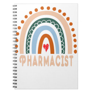 Caderno Espiral Farmacêutico Rainbow Cute Appreciação Trabalho Ess