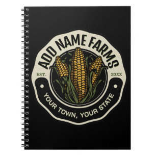 Caderno Espiral Farmer de Fazenda de Milho Doce