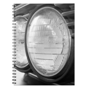 Caderno Espiral faróis BMW clássicos