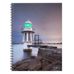 Caderno Espiral Faróis   Cremorne Point Lighthouse Austrália
