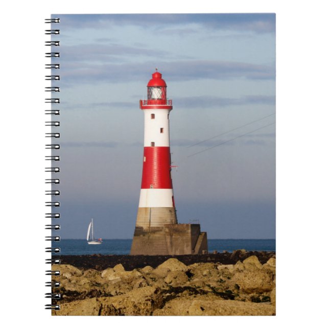 Caderno Espiral Faróis | Farol de Beachy Head Inglaterra (Frente)