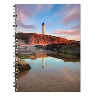 Caderno Espiral Faróis Mar-Light Lossiemouth Scotland