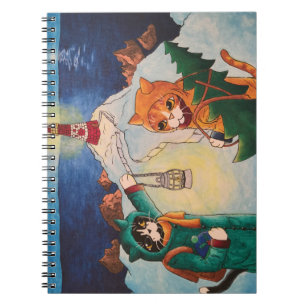 Caderno Espiral Farol à Noite