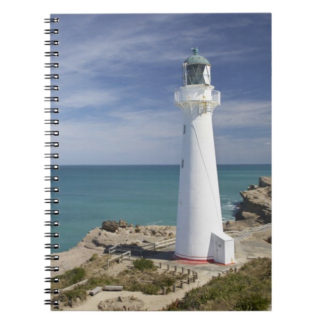 Caderno Espiral Farol Castle Point, Castlepoint, Wairarapa, (Frente)