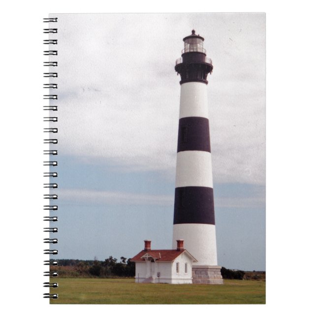 Caderno Espiral Farol de Bodie Island (Frente)