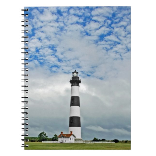 Caderno Espiral Farol de Bodie Island (Frente)