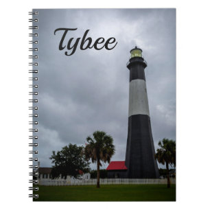 Caderno Espiral Farol de Tybee Island