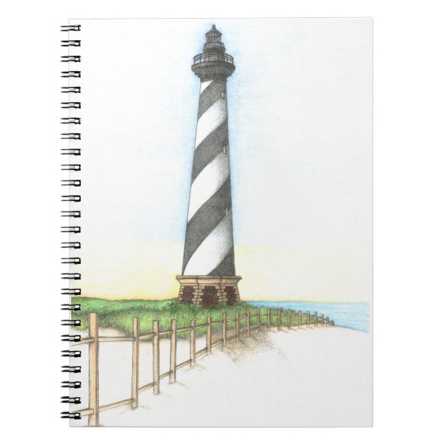 Caderno Espiral Farol do Cabo Hatteras (Frente)