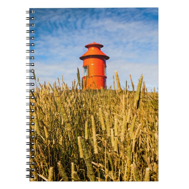 Caderno Espiral Farol em Stykholmur, Islândia (Frente)