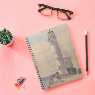 Caderno Espiral Farol, Ilha de Sapatos Childe Hassam